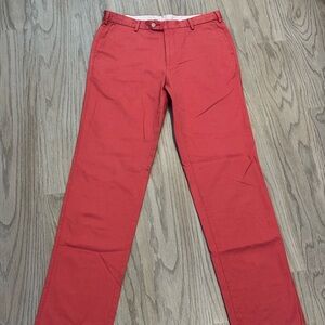 Peter Millar Raleigh Washed Twill Flat Front Pants NWT Men’s 34 x 34